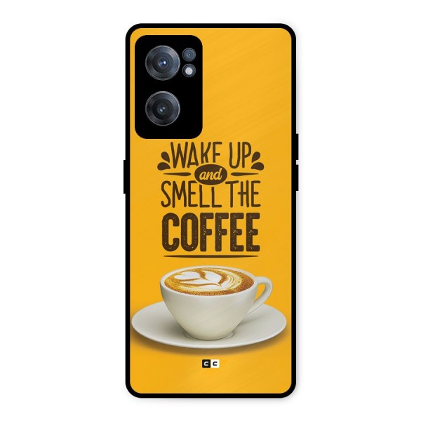 Wake Up Coffee Metal Back Case for OnePlus Nord CE 2 5G